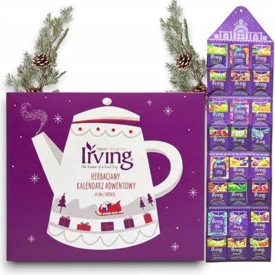 IRVING adventný kalendár čajový vianočný stromček