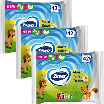 Zewa Kids vlhčený 3 x 42 ks