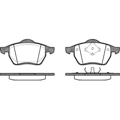 Sada brzdových platničiek kotúčovej brzdy REMSA 0390.00