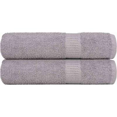 vidaXL Кърпи за душ FROGN 2 бр. сиви 70x140 см 360 г/м2 (136833)