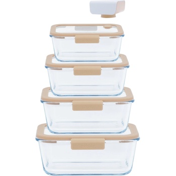 Pebbly Комплект кутии с вакуум PKV-056, комплект от 5 бр. , Pebbly (PEBB3760132816470)