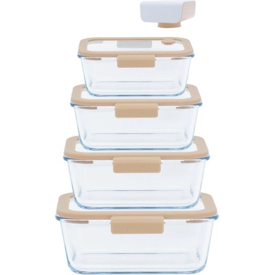 Pebbly Комплект кутии с вакуум PKV-056, комплект от 5 бр. , Pebbly (PEBB3760132816470)