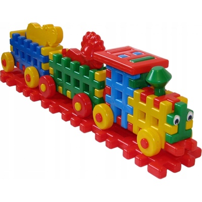 Wiky Stavebnice plastová vláček