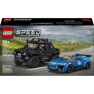 LEGO® SPEED CHAMPION 77264 Jaguar Project 7 a Land Rover Defender