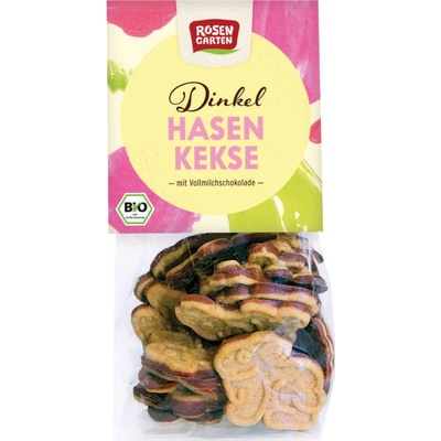 Rosengarten Bio Sušenky špaldové s mléčnou čokoládou 150 g