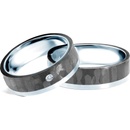Savicki Snubní prsteny karbon stříbro ploché SAVSRC2 6 SRC2 6
