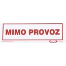Tabulka Mimo provoz