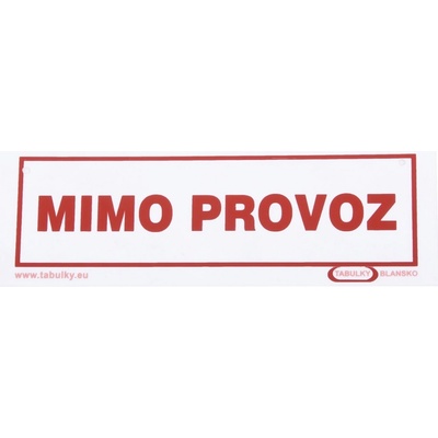 Tabulka Mimo provoz