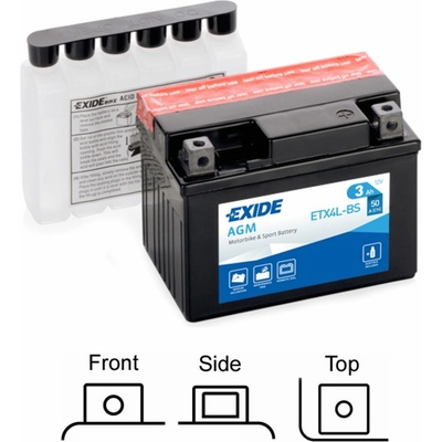 Exide YTX4L-BS, ETX4L-BS