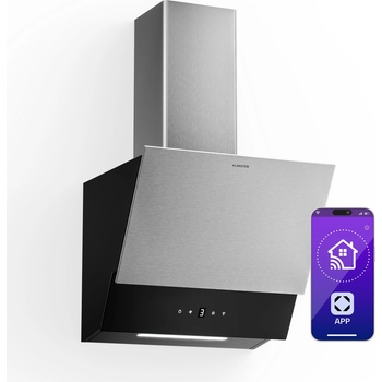 Klarstein Verosteel абсорбатор, Елегантен, минималистичен, мощен, Енергиен клас A, 624 м³/ч, 45 см (UV0845G) (UV0845G)