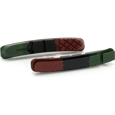 XLC BS-X09 gumičky BS-Plus 72 mm zeleno/černo/hnědé 2 páry – Zboží Mobilmania