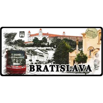 Mesto Bratislava 2 - ceduľa 30cm x 20cm Plechová tabuľa