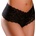 HookUp Panties Pleasure Pearls Boy Shorts Black XL/XXL