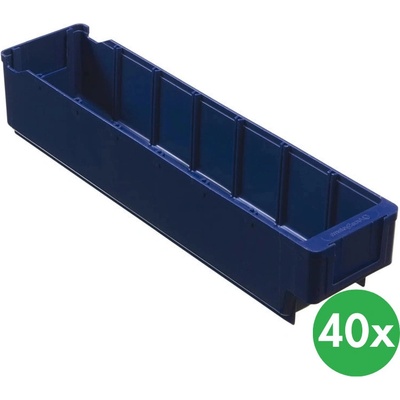 Schoeller Allibert Plastové regálove prepravky MAX 94 x 400 x 80 mm 40 ks