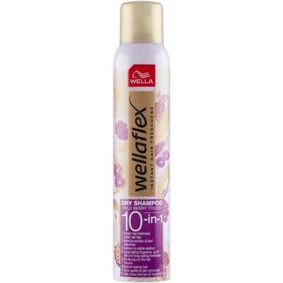 Wellaflex Suchý šampón na vlasy Wild Berry Touch 10-in-1 180 ml