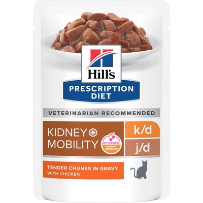 Hill's Prescription Diet K/D & Mobility Starostlivosť o obličky 12 x 85 g