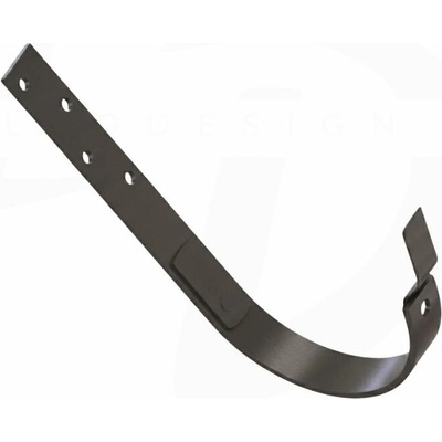 Krop Hák na krokvu BB polkruhového žľabu oceľový 280 mm systém 130 RAL 8019 Orieškovo hnedá