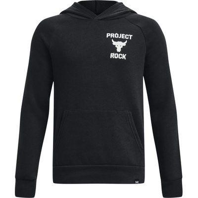 Under Armour Суитшърт с качулка Under Armour Project Rock Rival Fleece 1380207-001 Размер YLG
