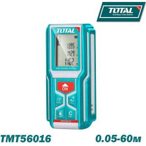 Total tools Ролетка лазерна total tmt56016, 0.05 - 60 метра обхват (uni-06781)