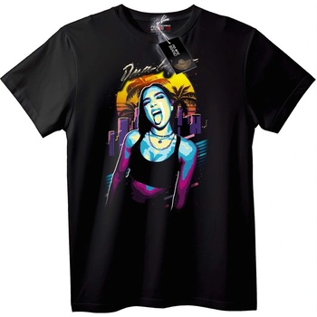 NOONEBRAND Тениска Dua Lipa ретро градски - 2XL, White