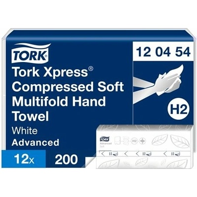 Tork H2 Xpress dvouvrstvé celulóza + recykl bílé 2400 ks