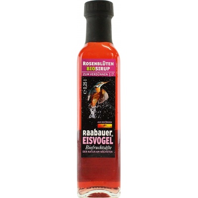 Raabauer Eisvogel Bio sirup z okvětních lístků růží 250 ml