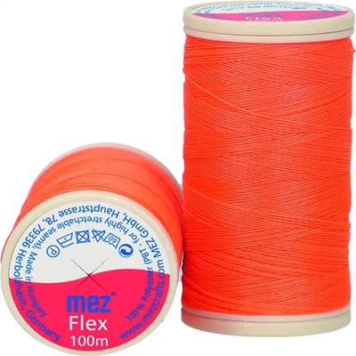 Elastická polyesterová nit 3742 Neónově oranžová