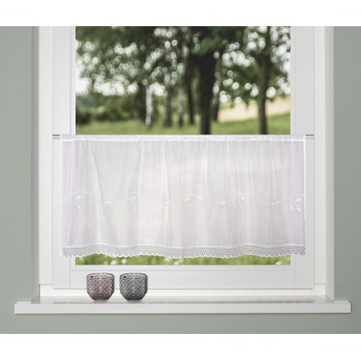 Home Wohnideen vitrážková záclona 23299 MACIRO 0109 biela 45x120 cm (v x s)