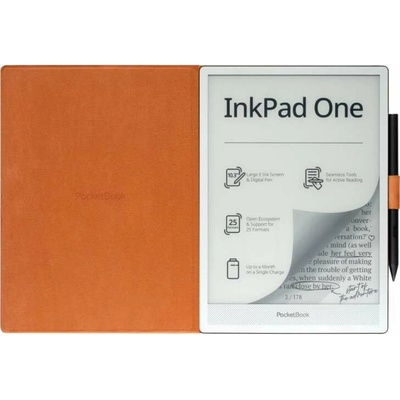 POCKETBOOK pouzdro Magnetic folio cover pro InkPad One PB1030 tm. oranžové MF-1030-DOG-WW