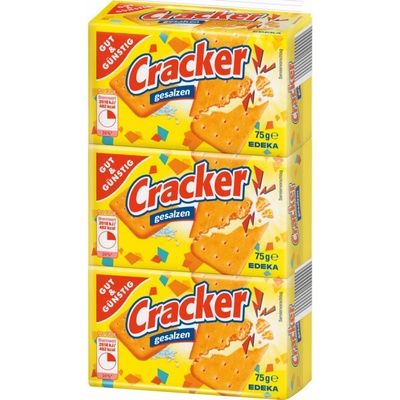 GG Cracker slané svačinové krekry 3 x 75 g