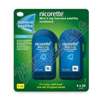 Nicorette Mint 4 mg 4 x 20 pastilek