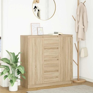 vidaXL Бюфет с чекмеджета, дъб сонома 100, 5x35x98, 5 см инженерно дърво (3328455)