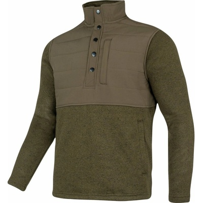SNAP NECK fleece zelená