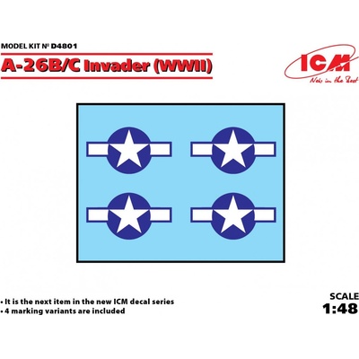 ICM Decal for Douglas A 26B/C Invader WWII 1:48