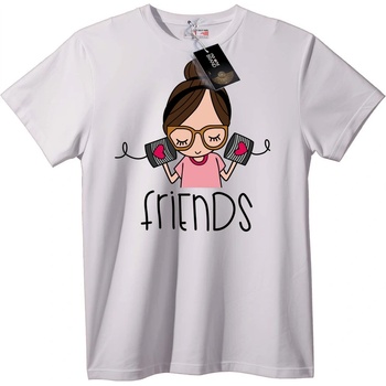 NOONEBRAND Дамска тениска с Friends - S, White