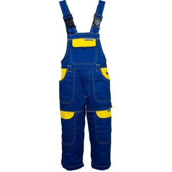 Ardon Cool Trend H8700 detské pracovné nohavice s trakmi modro žlté