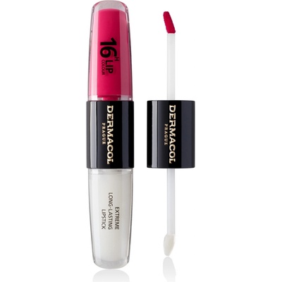 Dermacol 16H Lip Colour Extreme Long-Lasting Lipstick dlouhotrvající dvoufázová barva a lesk na rty No. 08 8 ml – Zboží Dáma