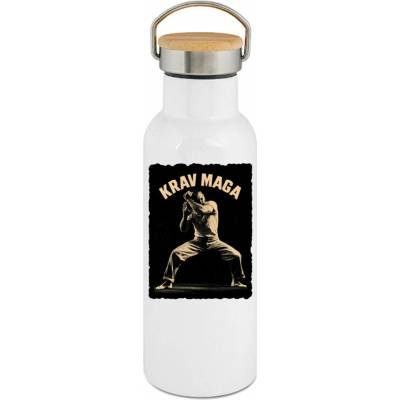 123TRIKO termoska Krav Maga, potisk pro bojovníky 500 ml