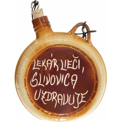 Keramická ploskačka Lekár lieči slivovica uzdravuje