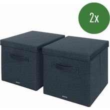 Leitz úložný box s vekom 33 x 38 x 32.5 cm tmavosivé