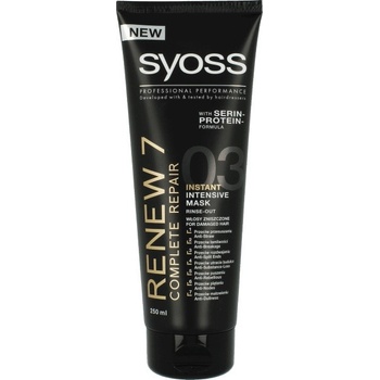 Syoss Renew 7 Complete Repair okamžitá regenerační maska pro poškozené vlasy 250 ml