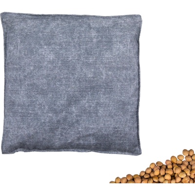 VFstyle nahrievací vankúšik s čerešňovými kôstkami 20x20 cm Grey