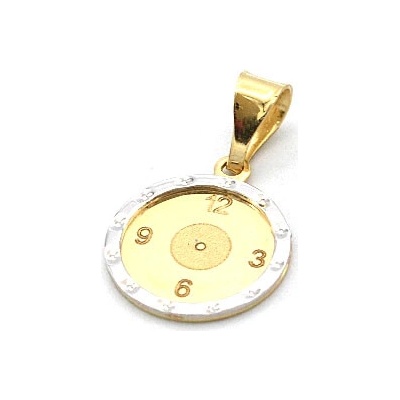 B&B Goldinvestic Zlatý přívěsek hodiny N3954