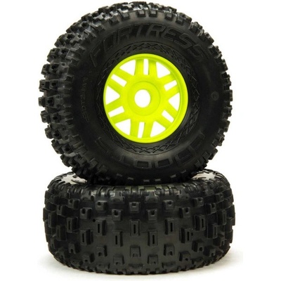 Arrma kolo s pneu dBoots Fortress zelené pár