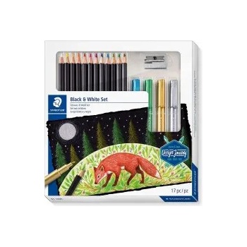 Image 1 of STAEDTLER Комплект за рисуване Black & White 17 части