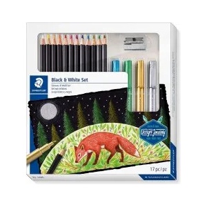STAEDTLER Комплект за рисуване Black & White 17 части