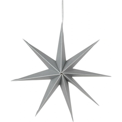 Závesná vianočná dekorácia priemer 50 cm Broste STAR -L strieborná