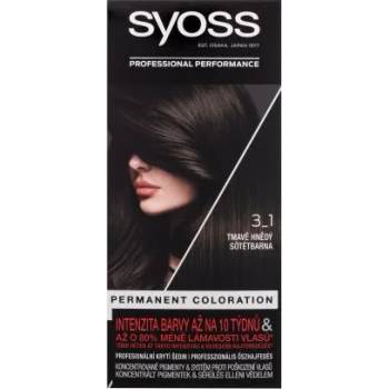 Syoss Permanent Coloration перманентна боя за коса 50 ml нюанс 3-1 Dark Brown за жени