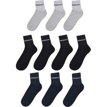 Donnay Юношески чорапи Donnay 10 Pack Quarter Socks Junior - Black