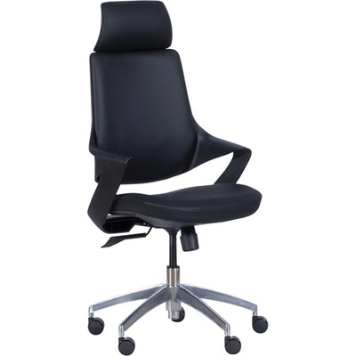 Bittel Президентски стол Carmen 7580, 130кг. макс тегло, еко кожа, алуминиева база, синхронен механизъм, газов амортисьор, коригиране височина, черен (3520404)